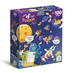 Детский пазл Ищи и находи "Безумный космос" DoDo Toys 300668, 100 элементов
