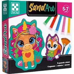 Набір для творчості Vladi Toys Sand Art Веселі друзі VT4501-01, 5 флаконів з піском