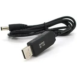 Кабель живлення USB to DC 5.5x2.5 12V 1.0m OEM (29886) Voltronic (KPFR/5-12)
