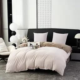 Постельное белье L&M Home Textiles евро размер из вареного хлопка не требует глажки 100% хлопок 200х230 см Бежевый Турция