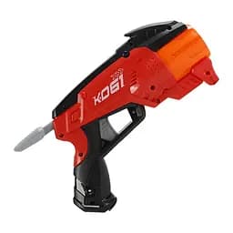 Пістолет HDL 5183, механічний, м'які патрони, 12 патронів, червоний