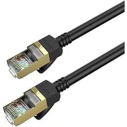 Кабель Hoco US02 Level pure copper gigabit ethernet cable L 3 м Black - мініатюра 4