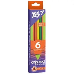 Карандаши цветные Yes Erudite, 6 цветов (290641)