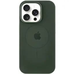Чохол Epik Silicone Case Full Protective AA with MagSafe для Apple iPhone 15 Pro 6.1 Зелений/Cyprus Green