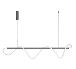 Светильник подвесной неоновый KLOODI KD-NEON WAVE 1600 52W 4К BK