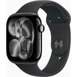 Смарт-годинник Apple Watch Series 11 GPS 46mm Jet Black Aluminium Case with Black Sport Band - S/M (MEUW4RK/A) - мініатюра 1