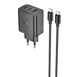 МЗП Hoco N51 Scenery PD65W (1USB-A/2C) + кабель Type-C to Type-C Black