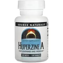 Натуральна добавка Source Naturals Huperzine А 100 mcg, 120 таблеток