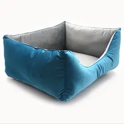 Лежак для котів та собак Zoo-hunt Бартон прямокутний бірюзовий №1 30х40х21 см