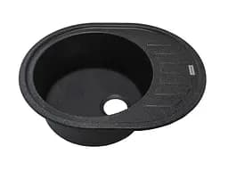 Кухонна мийка Adamant Ovum 615x495x200 чорний 1824296100403, Чорний - мініатюра 2