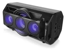 Колонка портативна 2.0 REAL-EL X-777 Black, 2 x 32.5 Вт, пластиковий корпус, Bluetooth, MicroSD / USB, живлення від акумулятора, 8800мА/год, керування зверху - мініатюра 2