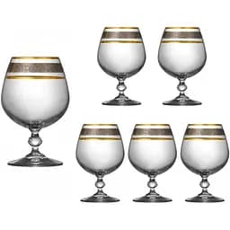 Набір келихів для бренді коньяку Lora Наталі 310 мл 6 шт. NGC24SETBRANDY