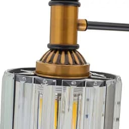 Люстра Brille для коридору E27 60W BK+GDB (LK-715S/3) - мініатюра 3
