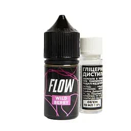 Набор компонентов для самозамеса солевой заправки FLOW 30 мл Wild Berry Лесная ягода, 0-50 мг (17226)