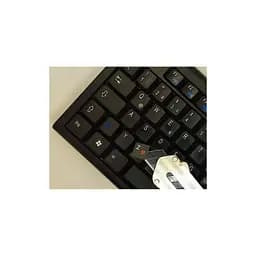 Наклейка на клавіатуру BestKey непрозора чорна, 68, помаранчевий (BK13ORA/024)