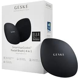 Щітка для обличчя GESKE Facial Brush 4 в 1 з тримачем чорна 