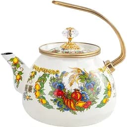 Чайник емальований Elmani Vitaly з кришкою 2.2 см (763-024)