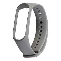 Силіконовий ремінець для фітнес браслетів Xiaomi Mi Band 3/4, Silicone, dark grey, зі зручною застібкою, на фітнес трекер та смарт годинник, ArmorStandart (ARM52157)