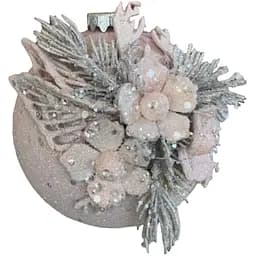 Куля Dashuri прикрашена блиск 100 мм 2 шт. пудра (100126602)