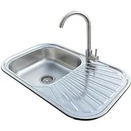 Комплект мийка + змішувач Romzha Liuba Satin (A)