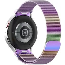 Браслет Milanese Button для Samsung Galaxy Watch 5 - Colorful ширина кріплення 20мм металевий Watchbands (W42-4WB18440022)