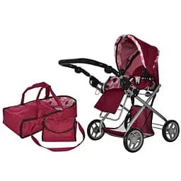 Коляска для ляльки, сумка, кошик, люлька-переноска, регульована ручка, 48x43.5x59 см