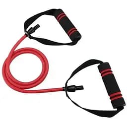 Трубчастий еспандер U-Power Latex resistance tube для фітнесу з ручками 30LB Red 13.5 кг (UP_1001_30LB_Red)