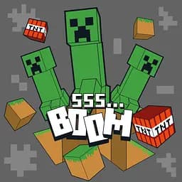 Картина за номерами Santi Майнкрафт. БУУМ 25 x 25 см (955474)