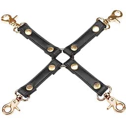 Фиксатор Liebe Seele Dark Candy Hogtie With Gold Hardware черный