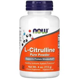 Аминокислота Now L-Citrulline Pure Powder 113 г