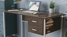 Комп'ютерний стіл Ferrum-decor Таккота 75x140x70 білий ДСП Дуб Сонома Труфель 16мм (FRD-102128)