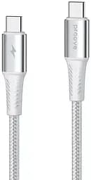 Кабель Proove WireX Pro Type-C to Type-C 100W (1.5m) white (CCWX11002202)