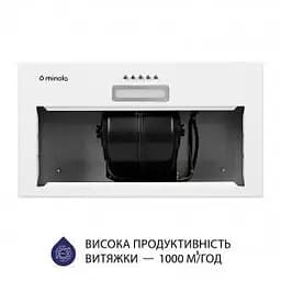 Вбудована витяжка Minola HBI 5614 WH 1000 LED - мініатюра 5