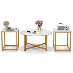 Комплект журнальных столиков Costway Lumen 3 штуки