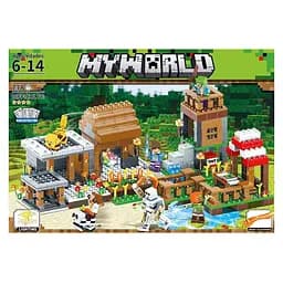 Конструктор детский Bambi Майнкрафт My World 600D пластик, 778 деталей