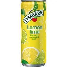 Газований напій Tymbark зі смаком лимона та лайма 0.33 л