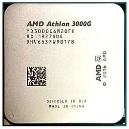 Процессор AMD AM4 Athlon 3000G Tray 2x3.5 ГГц Radeon Vega 3 L3 4Мб Picasso 12 нм TDP 35 Вт (YD3000C6M2OFH)