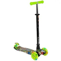 Самокат детский Best Scooter 59х17х26 см Салатово-черный 000231510