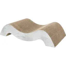 Когтеточка Trixie для котов Волна XXL, картон, 64х14х37 cм, серый (48031)