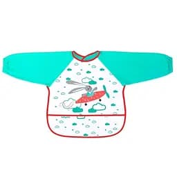 Нагрудник BabyOno с длинным рукавом, голубой (837)