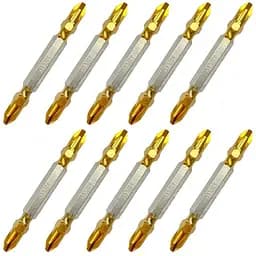 Біта викруткова SparkPack насадка хрестоподібна двостороння в кейсі титан PH2 x PH2 x 65мм в упаковці 10шт