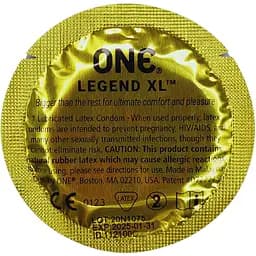 Презервативи One Legend XL великого розміру 3 шт. (ROZ6400230341) - мініатюра 3