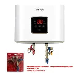 Водонагрівач Mixxus EWH-15050 CUBE DRY 50 л, 2 кВт, сухий ТЕН, вертикальний, квадратний, білий (WH0617) - мініатюра 4