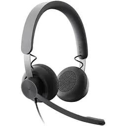 Дротова стерео гарнітура Logitech Zone Wired USB + Type-C (981-000870) чорна - мініатюра 2