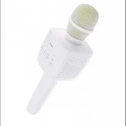 Мікрофон із караоке, Bluetooth, AUX, 1200 мА·год, HOCO BK5 Cantando, Білий - мініатюра 3