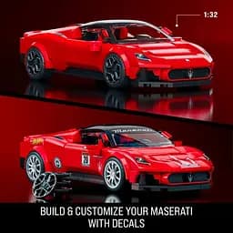 Колекційна машинка-конструктор Hot Wheels Mattel Brick Shop Speed Maserati (JFR90) - мініатюра 7