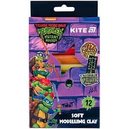 Пластилин восковой Kite Ninja Turtles 12 цветов 200 г (NT25-086)