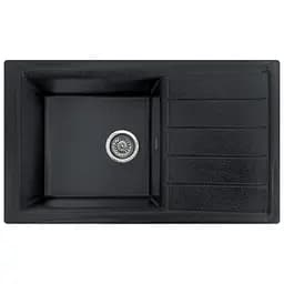 Мийка кухонна Valetti 25N гранітна 780х500 мм чорна