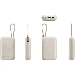 Зовнішній акумулятор вбудований кабель Xiaomi 10000mAh Integrated Cable (BHR9072GL) - мініатюра 6
