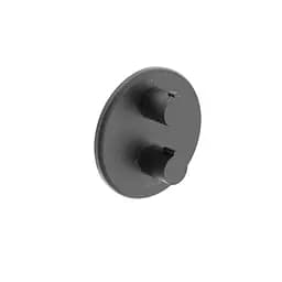 Термостат скрытого монтажа на 2 потребителя Imprese Kucera black matt f04603410AC, Черный матовый